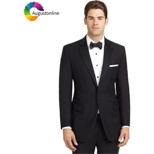 Black 2019 Slim Fit Men Suits For Wedding Bridegroom Groom Formal Costume Prom Tailored Made Tuxedo Best Man Blazer Traje Hombre