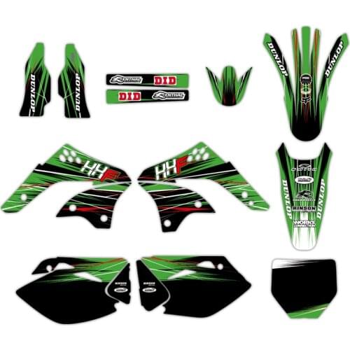 NICECNC GRAPHICS & BACKGROUNDS DECAL STICKER Kits For Kawasaki KX450F KXF450 2006 2007 2008 KXF 450 KX 450F