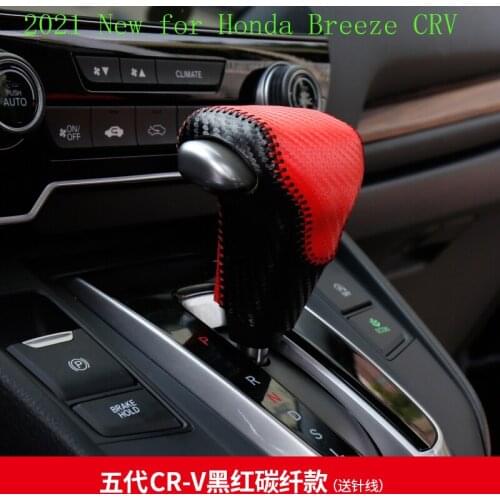 2021 New for Honda Breeze CRV Gear Head Covers Interior Styling High Quality Leather Shift Knob Accessories
