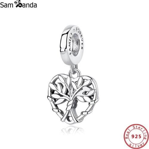 Authentic100% 925 Sterling Silver 2020 Charms Tree Of Love Fit Original Bracelets Women DIY Gift Jewelry