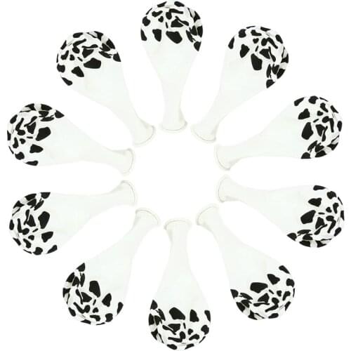 Practical 48 Pcs Cow Print Latex Balloons Western Cowboy Theme ChildrenS Birthday Party Supplies Decoration