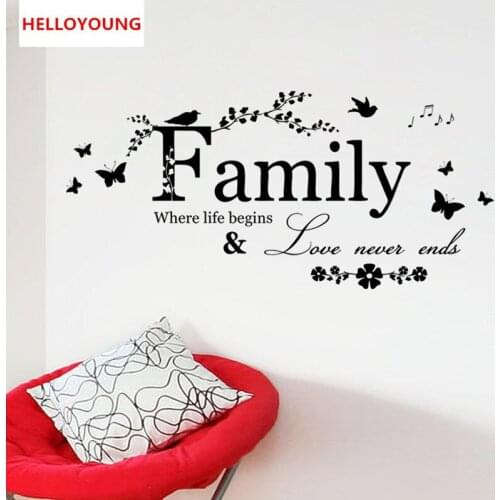 QT-0105 DIY Home Decorative Removable New Characters Family Mariposas Wall Stickers Waterproof Wallpapers Mural All-match Style