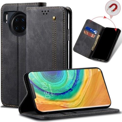 Luxury Leather Flip Wallet Case For Huawei Mate 30 40 Pro Card Slot Stand Magnetic Phone Cover Bag for Mate30E Pro House