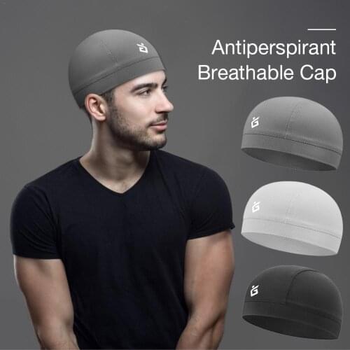 Skull Cap Helmet Cooling Skull Cap Breathable Sweat Wicking Sweat-absorbent Cycling Running Hat Cap Sailor Hat Without Brim