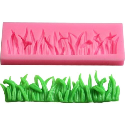 Grass Silicone Cake Mold Cake Decorating Moulds Tools Soap Chocolate Sugarcraft Fondant Decor Mold