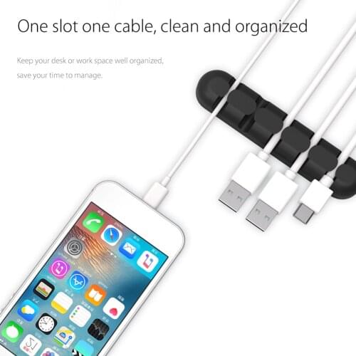 ORICO CBS5 Silicone Cable Organizer USB Winder Clips for Mouse Keyboard Earphone Headset Desktop Tidy Management Wire Holder
