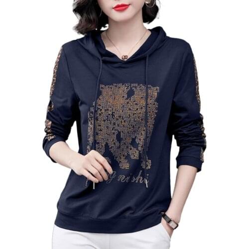 Thin sweater spring and autumn 2021 new womens long-sleeved t-shirt large size loose top bottoming shirt