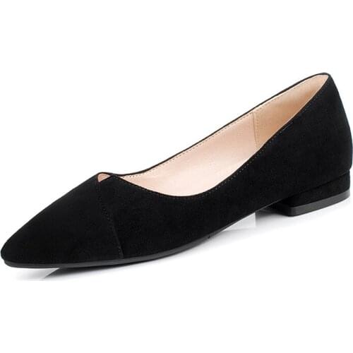 Leisure frosted sheet shoes in the spring of 2019 small pure and fresh and low heel side