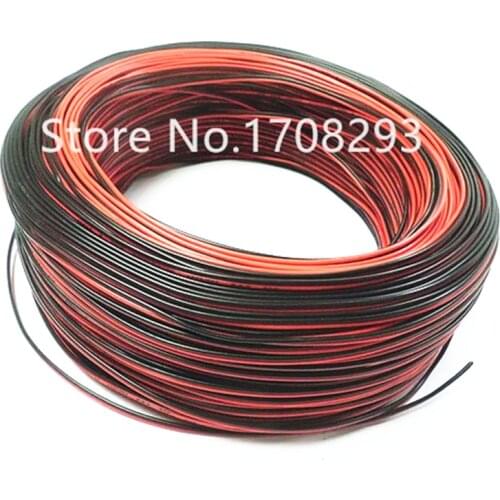 600m 2000FT 20awg Red/Black Hookup Wire 2pin 5V 12V 24V DC Extension Cable Wire Cord for Led Strips Single Colour 3528 5050 2835