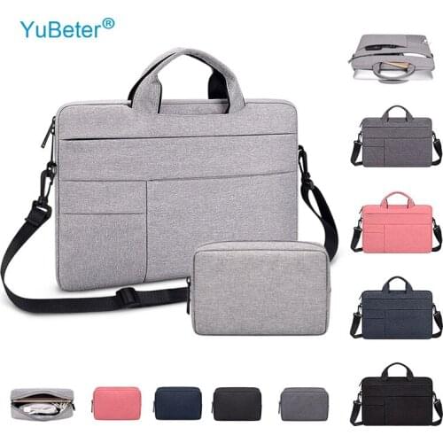 YuBeter Waterproof Laptop Bag Sleeve Notebook Computer Pouch for Lenovo HP Macbook Air Pro 13 14 15.6 Inch Men Womens Briefcase