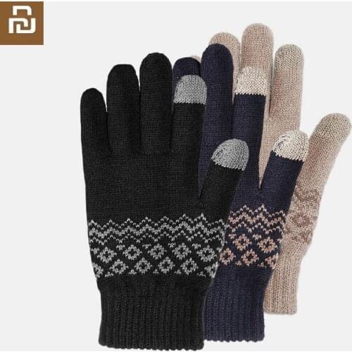 Youpin Touch screen warm velvet gloves men women autumn winter windproof warm outdoor running touch screen gloves