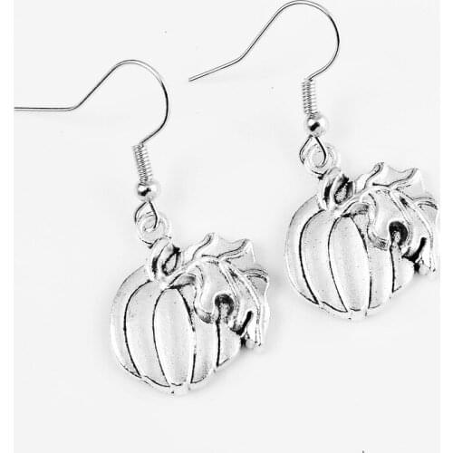 Womens Halloween Theme Earrings Pendant Earrings Halloween Pumpkin Pendant Earrings