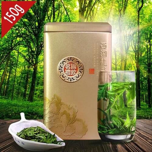 2021 Green Chinese Tea Dragon Well Top Grade Gift Packing, New Dragon Well 150g