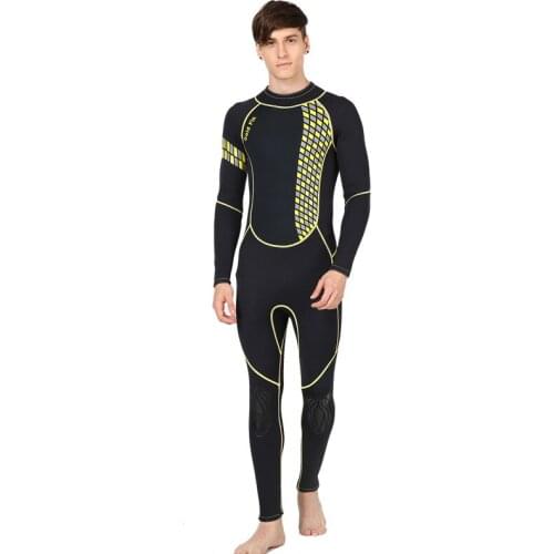 3 MM Warm Wet Diving Suit Elastic Abrasive Resistant Winter Swimming Wetsuit