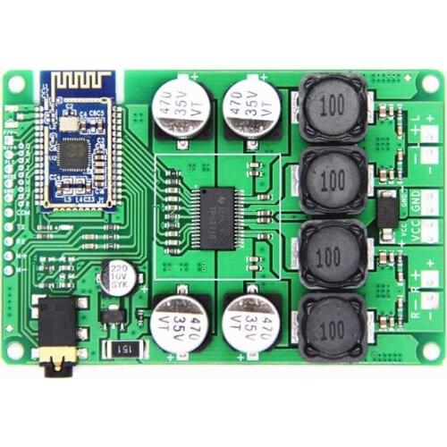 Bluetooth 5.0 Power Amplifier Board 2x30W/20W Support AUX Audio input Support Serial Command to Change the name password
