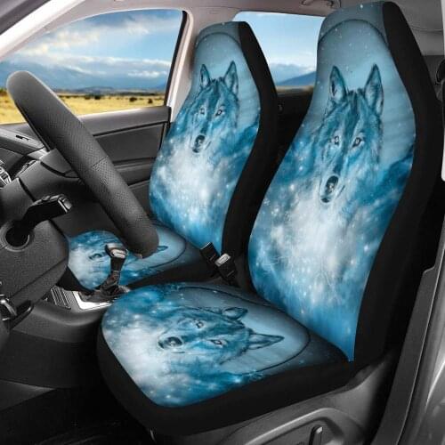 HUGSIDEA Automotive Accessories Seat Cover Vehicle Seat Protector Blue Wolf Brand Design Bucket Protector Cover Cushion Pad Mat