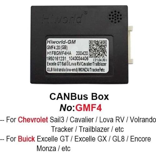 Car Android Radio CAN Bus Audio Decoder Adapter for Buick GL8 Encore Excelle Monza for Chevrolet Sail Lova RV Cavalier Tracker