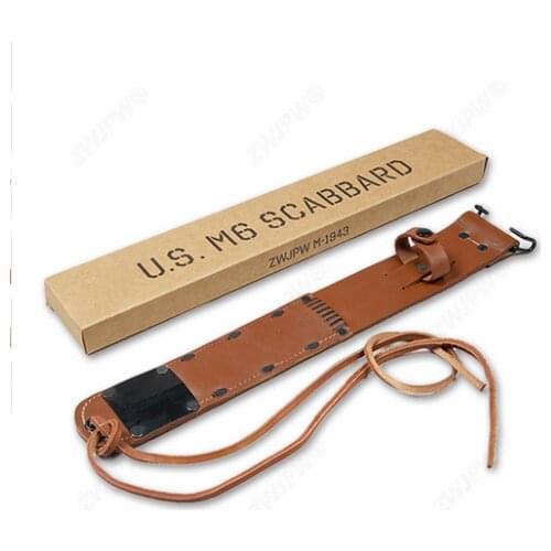 US WW2 PARATROOPER M6 LEATHER SHEATH knife pouch