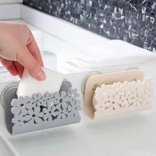 Sponges Holder Rack Kitchen Bathroom Drying Rack Sink Suction Cup Dish Cloths Holder Scrubbers Soap Storage Kitchen Accessories