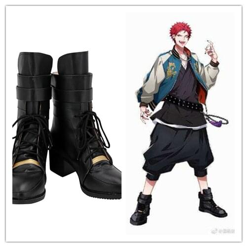 Division Rap Battle DRB Hypnosis Mic Kuko Harai Evil Monk Cosplay Costume Shoes Boots Halloween Carnival Accessories Props
