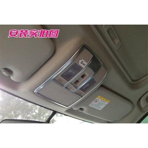 For Mazda CX-5 CX5 2012 2013 2014 2015 2016 reading lamp trim interior frame decoration ABS Chrome auto parts 2pcs per set