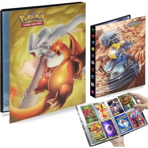 4 Pocket Pokemon Collection Album 240 Card Holder Livre Pokémon Playing Game Notebook Map Binder Folder Loaded List Book Kid Toy