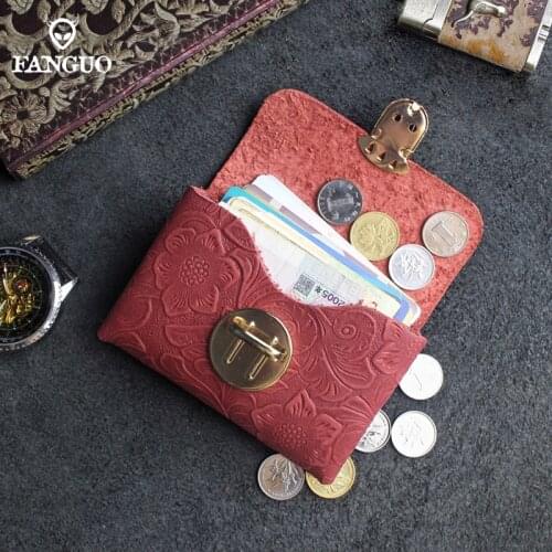 Retro Genuine Leather Credit Card Wallet Men Bank Card Holder Womens Organizer Business Cards Case Cover Purse