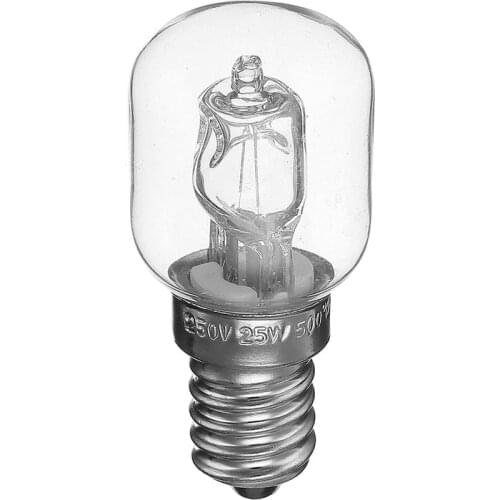 High Temperature 500 Centigrade Bulb 25W E14 Microwave Oven Light Bulbs Cooker Tungsten Filament Lamp AC110-250V