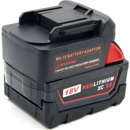 Milwaukee M18 18V Li-ion Battery to MAKITA 18V BL Series Li-ion Battery Tool Adapter Accessories