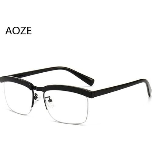 Fashion Tom Hardy Legend Style Mens Elegant Vintage Glasses Anti Blue Ray Half Frame Eyewear Frame Eyeglasses Oculos De Grau