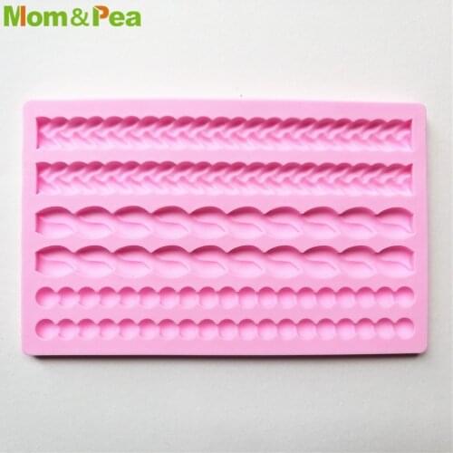 MPA2275 Rope Shaped Silicone Mold Gum Paste Chocolate Ornamental Fondant Mould Cake Decoration Tools