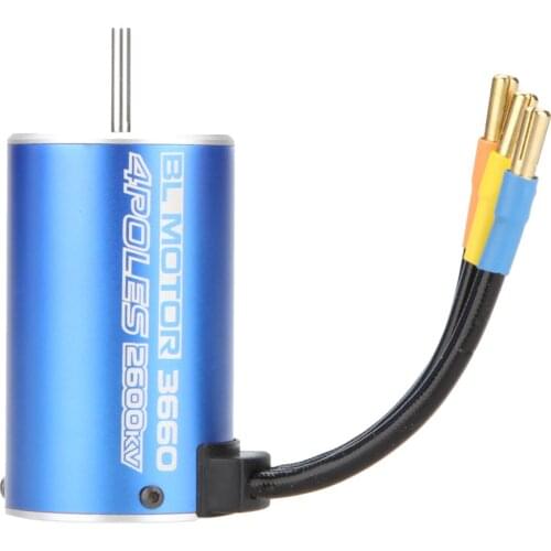 GoolRC 3660 4Poles High Quality 2600KV Brushless Motor for RC 1/8 1/10 Truck off-road Car Boat Remote Control Toys Parts For Kid