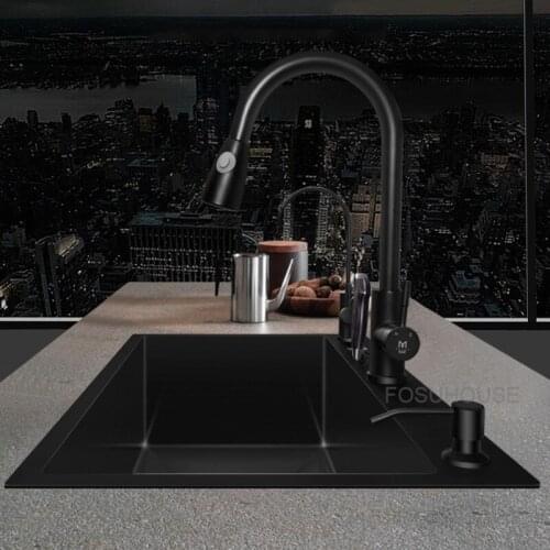 Nano Sink Single Sink 304 Stainless Steel Kitchen Sink Super Large Sink under the Stage Sink Single Basin