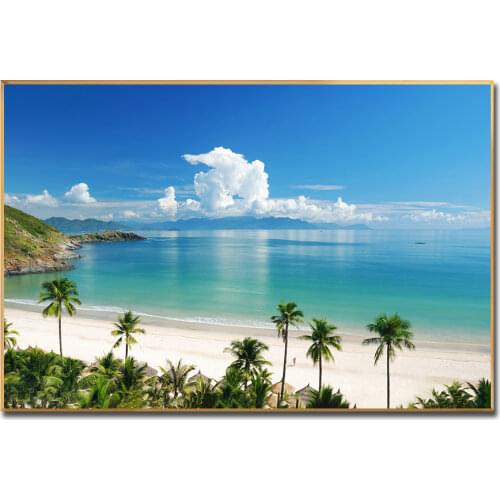 Sea Waves Wall Art Leaf Ocean Seascape Canvas Painting Nordic Posters and Prints Decorative Picture Home Decoration Cuadros