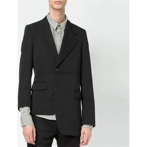 2021 New Men Suits Asymmetrical Irregular Blazers Hairstylist Nightclub Suit Coat Singer Stage Costumes Plus Size Clothing
