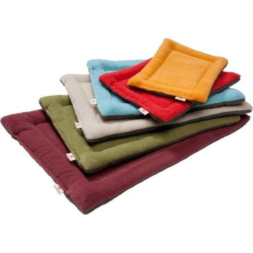 Plush Pet Bed Kennel Rectangle Dog Cat Winter Warm Sleeping Mats Portable Puppy Cushion Thick Blankets for Small Large Dogs