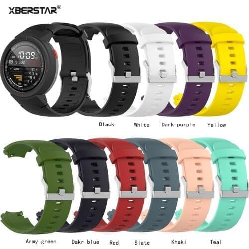 22mm Silicone Watchband for Huami 3 Amazfit Verge (A1801) Smartwatch Replacement Wristband Watch Band Strap Bracelet Accessories