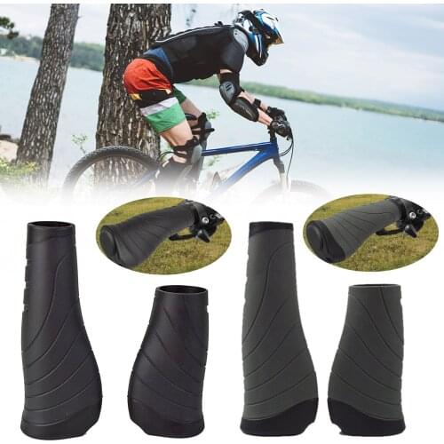 Rubber Bike Handle Bar Cover Grips MTB Mountain Bicycle Handles Anti-skid Bicycles Bar Grips Fixed Gear Bicycle Parts Dropship