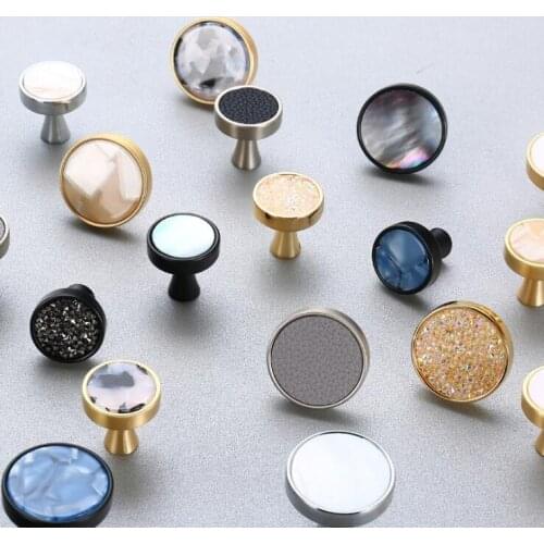 Nordic Furniture Handles Elegant Door Knobs and Handles for Cabinet Kitchen Cupboard Drawer Pulls Wall Hanging Hooks with Screw