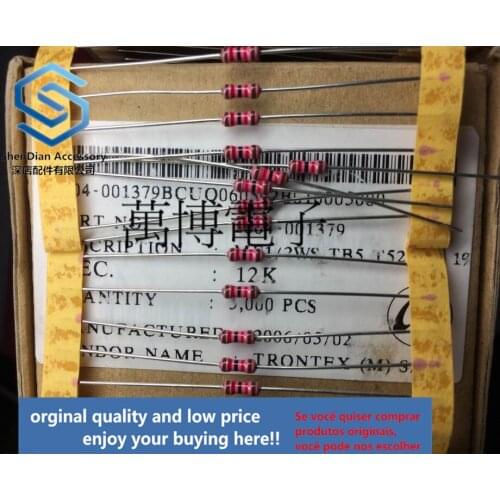 30pcs only orginal new ABCO resistance ABCO resistance Korea 1/2W (1/4W) 0.25W 12K Europe 12K can pay