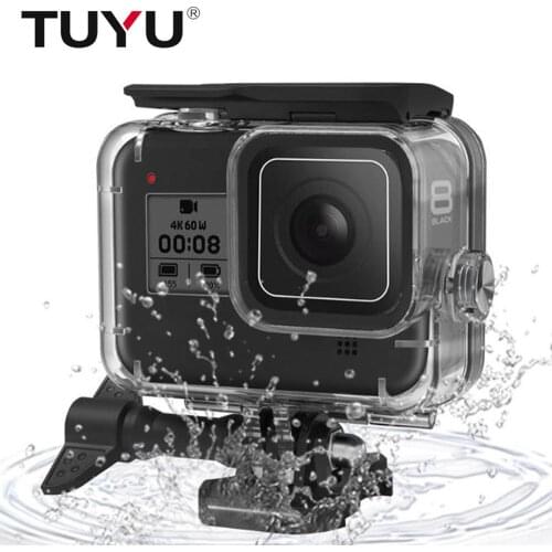 TUYU 45m Underwater Waterproof Case for Gopro Hero 8 7 6 5 Black 3+ 4 Action Camera GoPro 5 Protective Case for GoPro Accessory