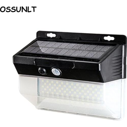 Solar LED Light Outdoor Motion Sensor Wall Lamp Courtyard Four-sided Luminous Solar Staircase Light Waterproof Garden Luz Solar