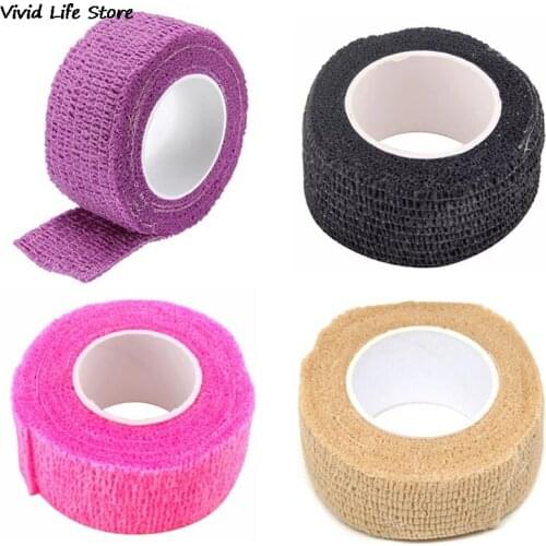 1 Roll Nail Art Tips Protective Tape Top Grade Flex Wrap Finger Bandage Strip Salon DIY Manicure Skin Care Tools Random Color