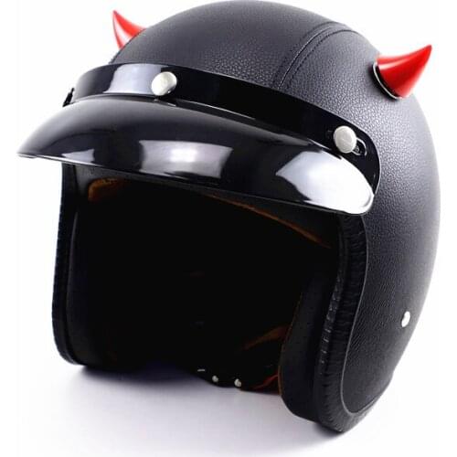 1pcs Of Motorcycle Helmet Small Horns Full Face Off-road Motorcycle Helmet Decorative Headgear Suction Cup Auto Parts