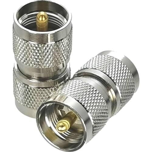 10Pcs UHF PL259 Male Plug to UHF PL259 Male Plug RF Adapter Connector Coaxial For Radio Antenna High Quanlity