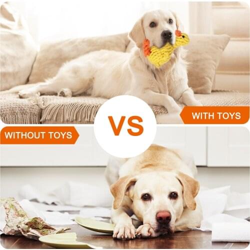 10pcs Dog Cotton Rope Toys Puppy Dog Chew Toys Teething Training for Small and Medium Dog JS22