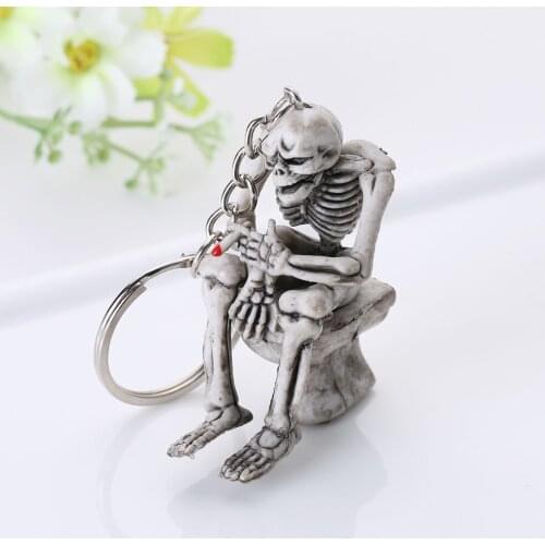 2019 Fashion Jewelry Premium Quality Key Ring Rubber Toilet Keychain Shantou Keychain