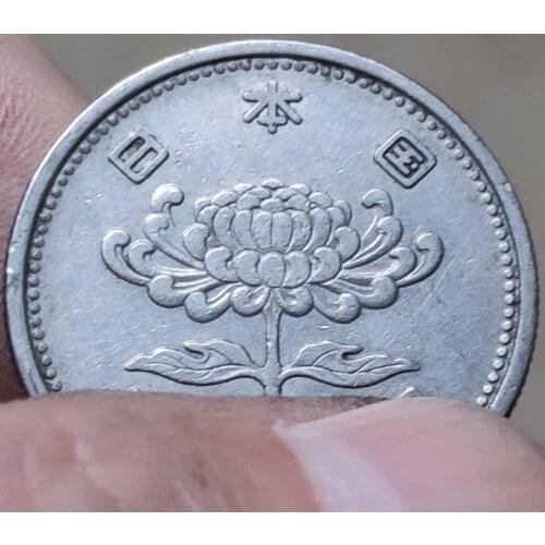25mm Chrysanthemum Japan 1955-1958 ,100% Real Genuine Comemorative Coin,Original Collection