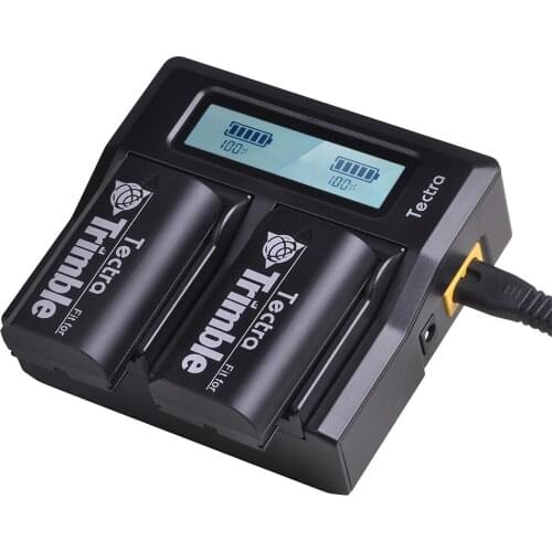 2pc D-li1 Battery+LCD Rapid Charger for Trimble 54344, 92600 Pentax Battery for Trimble 5700 5800,R7,R8 GPS Receiver