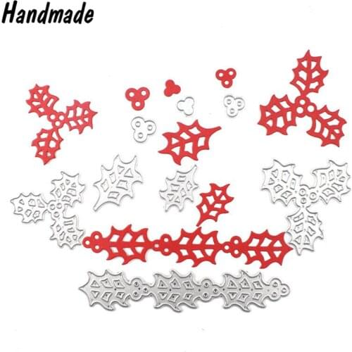 8pcs DIY Leaves Design Cutting Dies Stencils Embossing Card for Scrapbooking Album Decoration Crafts Metal Paper Crafts